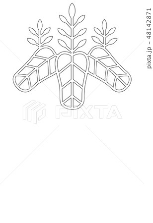 武将家紋線豊臣秀吉 48142871