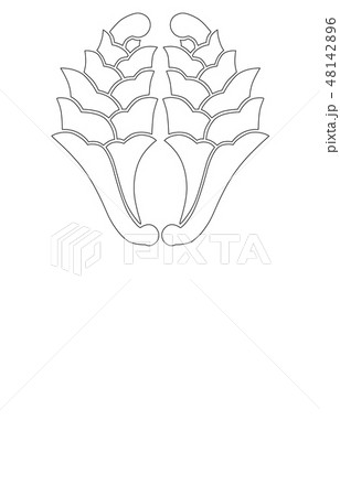 武将家紋線大友宗麟 48142896