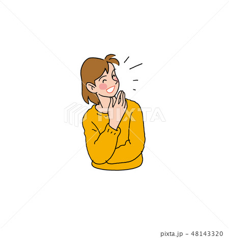 楽しい時間をすごすお嬢さん 48143320