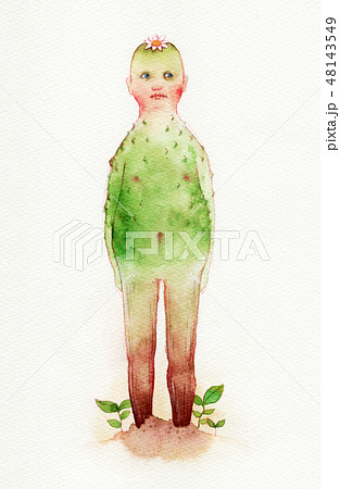 水彩画 人 人間のイラスト素材