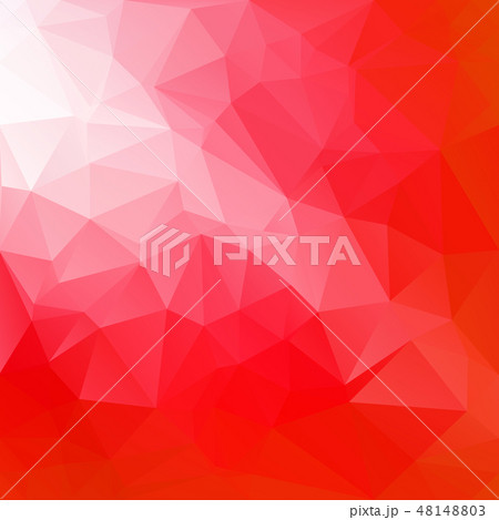 Red Polygonal Mosaic Background  48148803