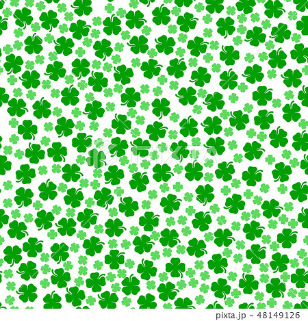 St. Patrick's Day Shamrocks 4 Leaf Seamless 48149126