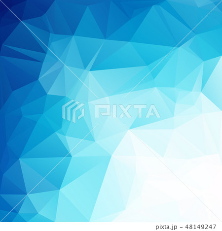 Blue Polygonal Mosaic Background  48149247