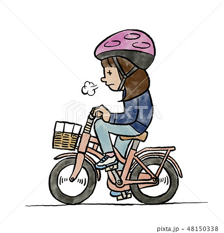 子供用自転車はすぐに小さくなるねのイラスト素材
