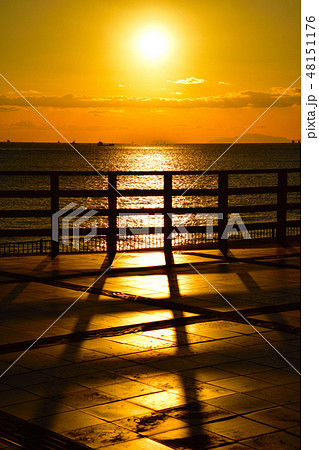 夕景 明石海峡 夕景 明石海峡 48151176