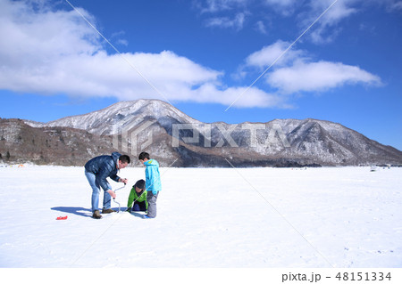 わかさぎ釣り わかさぎ釣り 48151334