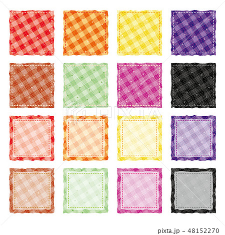 ハッチワーク生地のセット チェック ハッチワーク生地のセット チェック 48152270