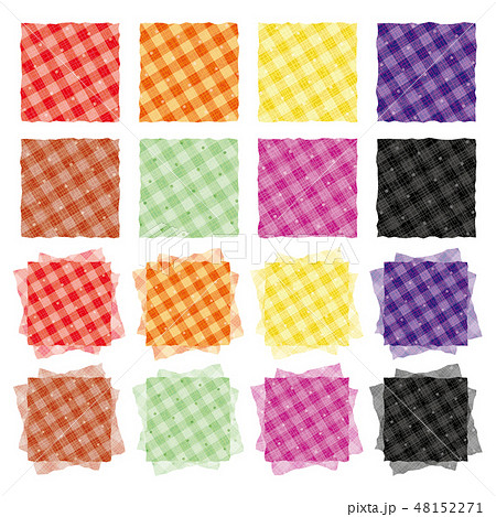 ハッチワーク生地のセット チェック ハッチワーク生地のセット チェック 48152271