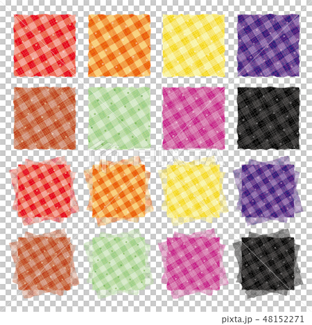 ハッチワーク生地のセット チェック ハッチワーク生地のセット チェック 48152271