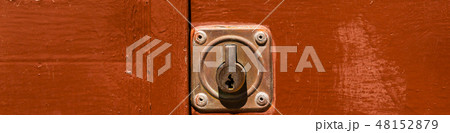 close up on the old lock with close up on the old lock with 48152879