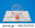 バスケットゴール(青空) 48154350