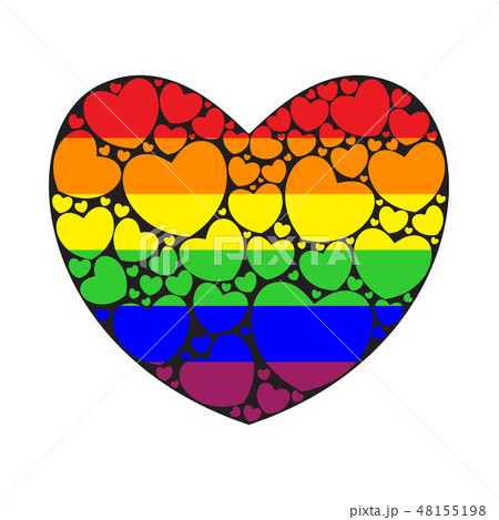 Big heart filled with small hearts. 48155198