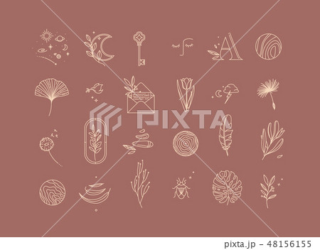 Symbols flat light dark coral 48156155