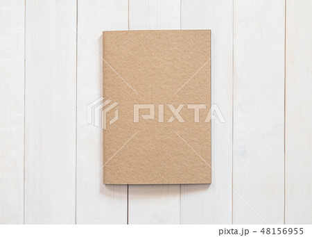 Blank recycle brown book mock up B5-size catalog  48156955