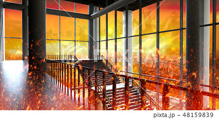 CG　燃える空間 48159839