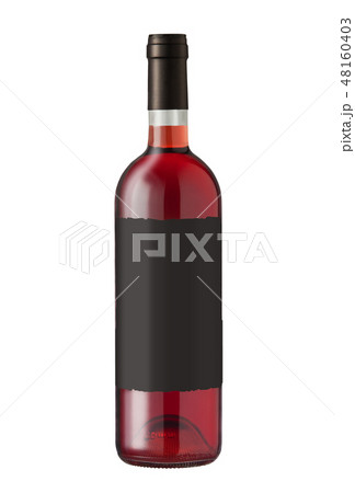 Wine bottle on white 48160403