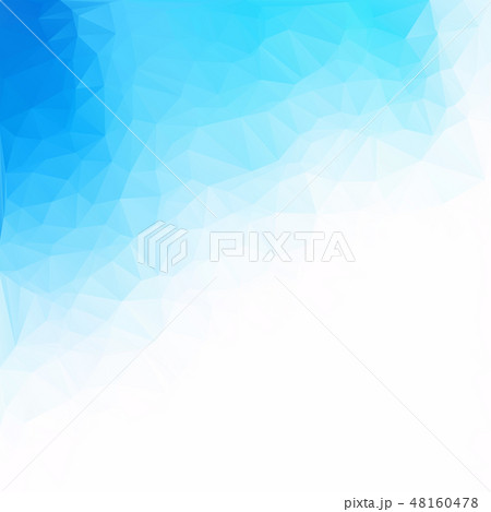 Blue Polygonal Mosaic Background  48160478