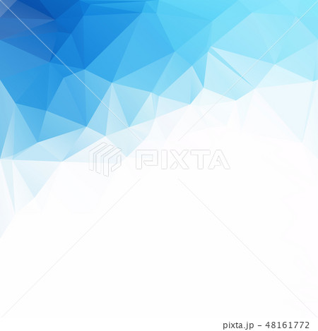 Blue Polygonal Mosaic Background 48161772