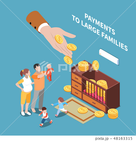 Isometric Family Payments Composition 48163315
