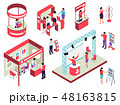 Trade Exhibition Isometric Set 48163815