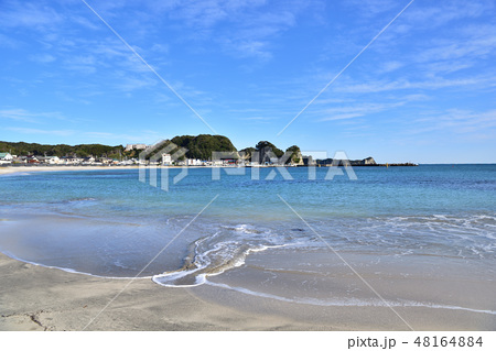 興津海水浴場の写真素材