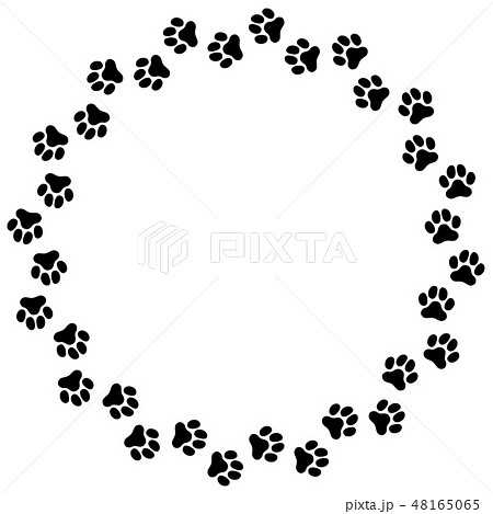 犬の足跡 Paw Prints Of Dog Vector Illustration のイラスト素材