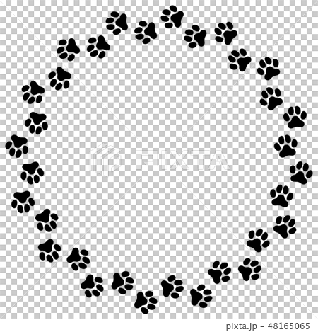 犬の足跡 Paw Prints Of Dog Vector Illustration のイラスト素材