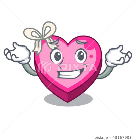 Grinning Heart box isolated in the character 48167908