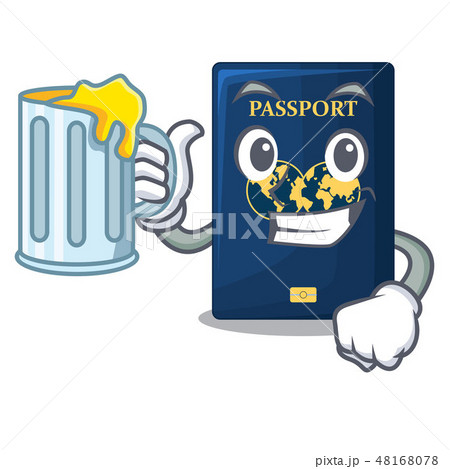 With juice blue passport in the mascot bag With juice blue passport in the mascot bag 48168078