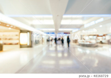 Abstract blur shopping mall of department store interior 48168729