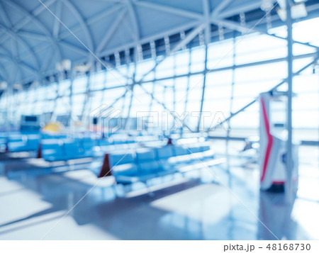 Abstract blur and defocused airport terminal interior Abstract blur and defocused airport terminal interior 48168730