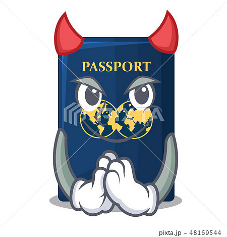 Devil blue passport in the mascot bag Devil blue passport in the mascot bag 48169544