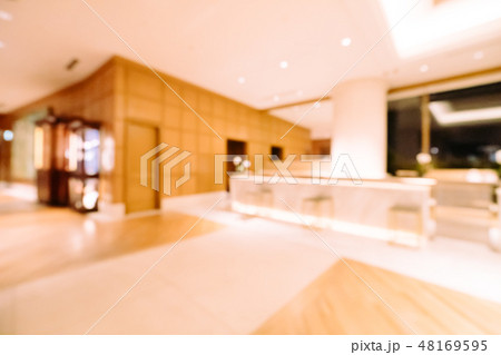 Abstract blur and defocused hotel and lobby interior Abstract blur and defocused hotel and lobby interior 48169595