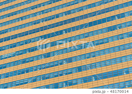 Beautiful architecture office building with glass window textures 48170014