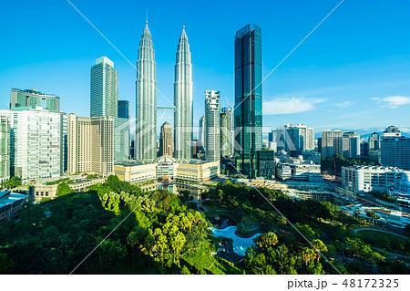 Beautiful architecture building exterior city in kuala lumpur skyline Beautiful architecture building exterior city in kuala lumpur skyline 48172325