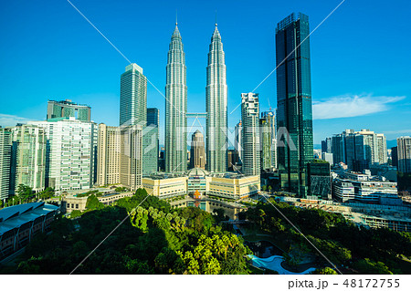 Beautiful architecture building exterior city in kuala lumpur skyline Beautiful architecture building exterior city in kuala lumpur skyline 48172755