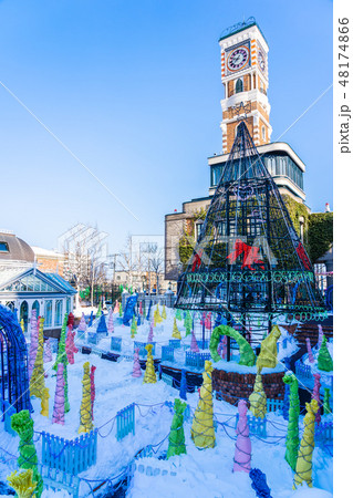 Sapporo Hokkaido, Japan - 3 February 2019 Shiroi koibito chocolate factory landmark of Sapporo City Hokkaido Japan Sapporo Hokkaido, Japan - 3 February 2019 Shiroi koibito chocolate factory landmark of Sapporo City Hokkaido Japan 48174866