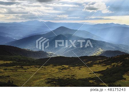 Hoverla mountain in the Carpathian Mountain Range, Ukraine 48175243