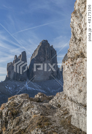 Tre Cime di Lavaredo in South Tyrol, Italy 48175306
