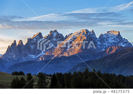 Mountains at Giau Pass in South Tyrol Italy 48175375