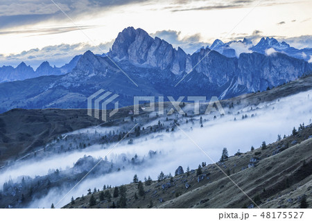 Mountains at Giau Pass in South Tyrol, Italy 48175527