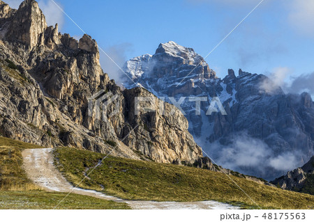 Giau Pass in the Dolomites, South Tyrol 48175563