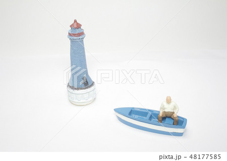 a mini of figure with the boat 48177585