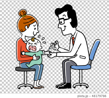 baby getting vaccinated 48179786