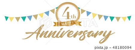 4周年アニバーサリーデコ 48180094