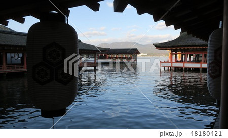 厳島神社　提灯-広島県廿日市市宮島- 48180421