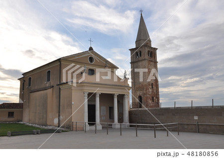Church on the seashore Caorle Italy Church on the seashore Caorle Italy 48180856