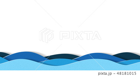 Water waves background with copy space. 48181015