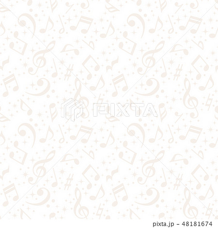 音楽　広告　白背景 48181674