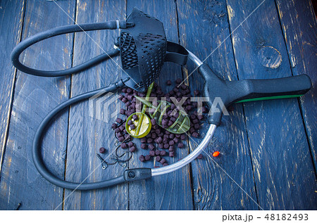 Tools for feeding and attracting fish. Carp fishin Tools for feeding and attracting fish. Carp fishin 48182493